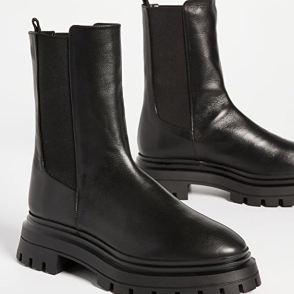 Stuart Weitzman Bedford Chelsea Lug Sole Boots NEW - Picture 2 of 7
